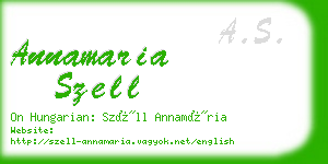 annamaria szell business card